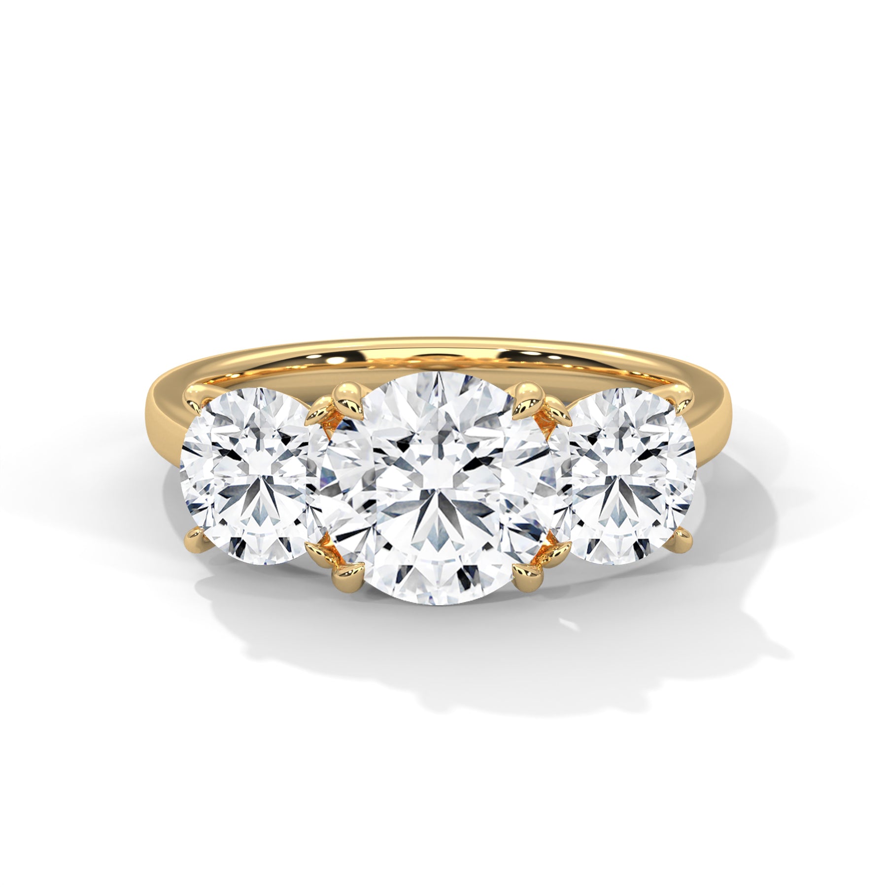14K Yellow Gold 18K Yellow Gold Round