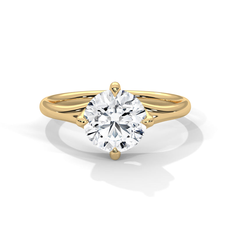 14K Yellow Gold 18K Yellow Gold Round