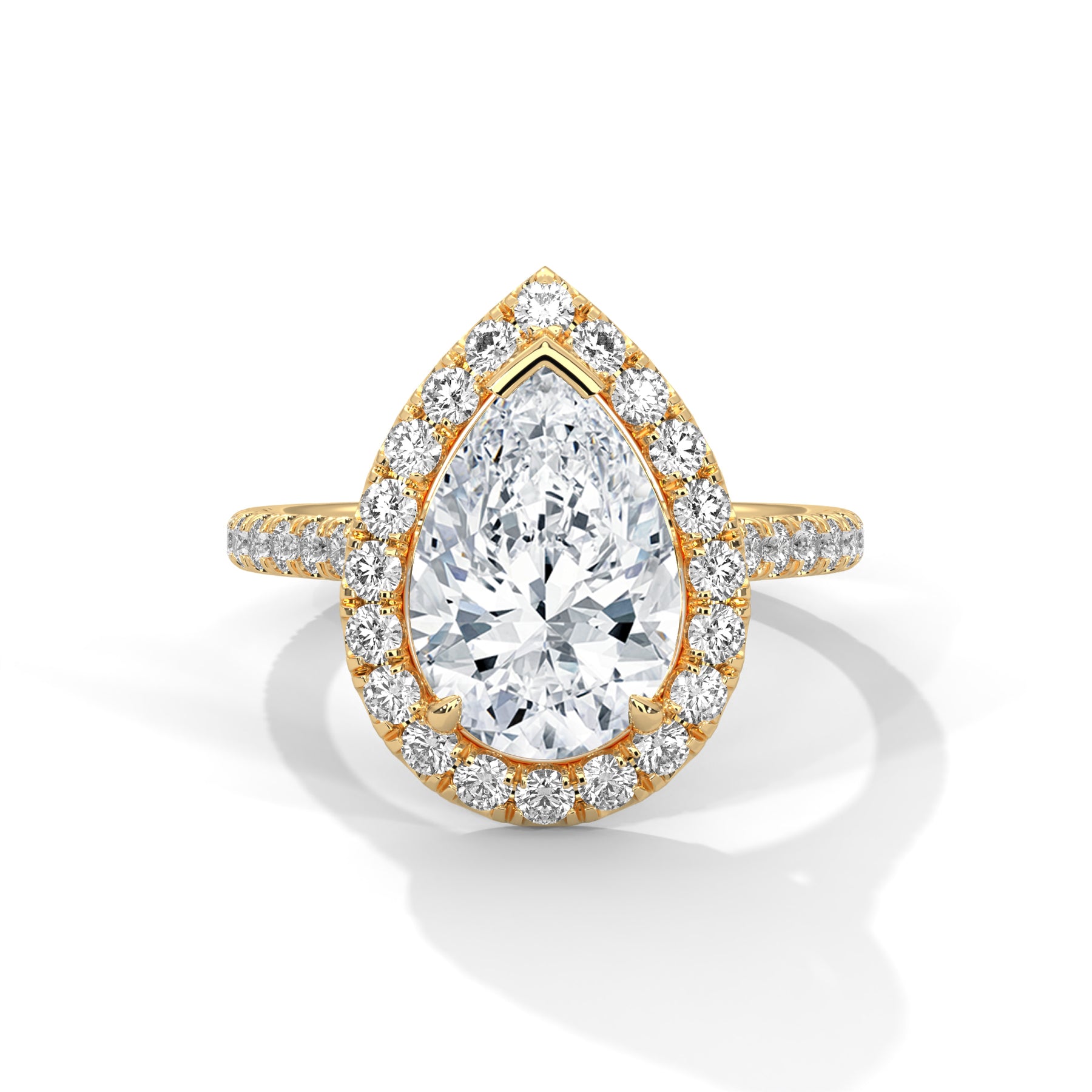 14K Yellow Gold 18K Yellow Gold Pear