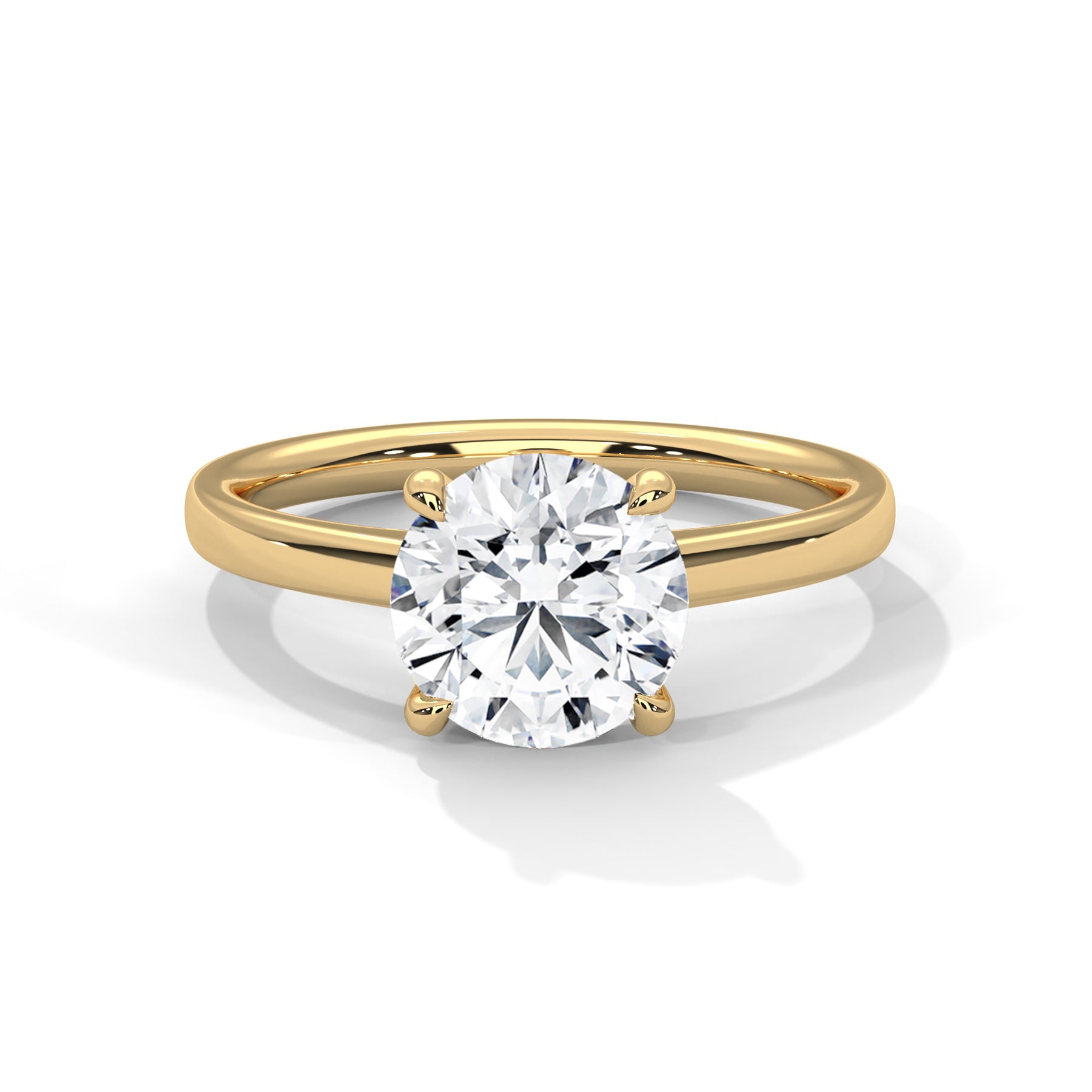 14K Yellow Gold 18K Yellow Gold Round