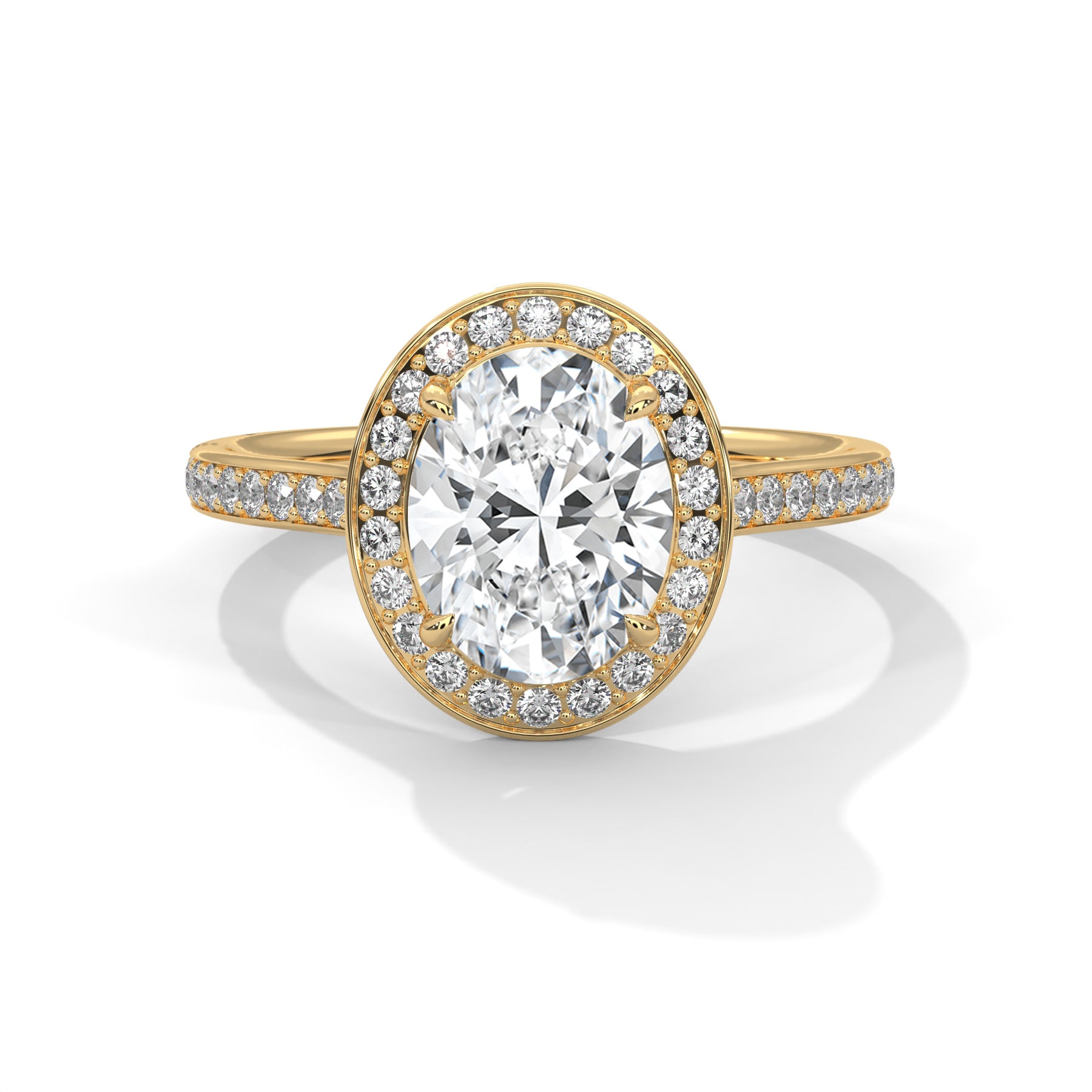 14K Yellow Gold 18K Yellow Gold Oval