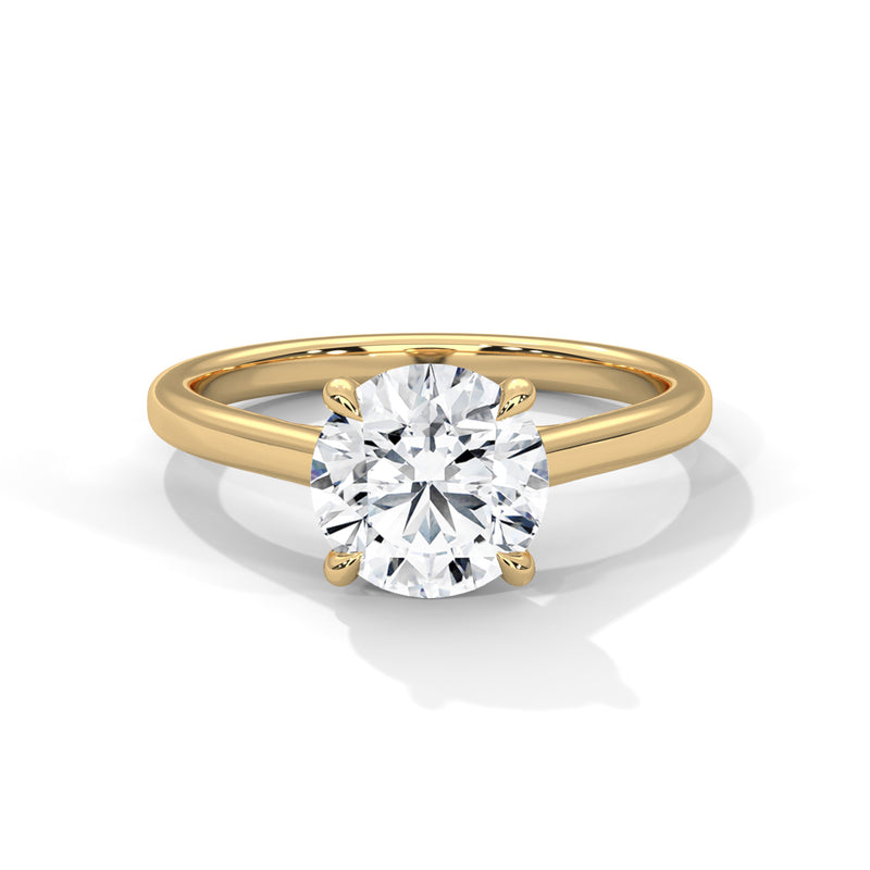14K Yellow Gold 18K Yellow Gold Round