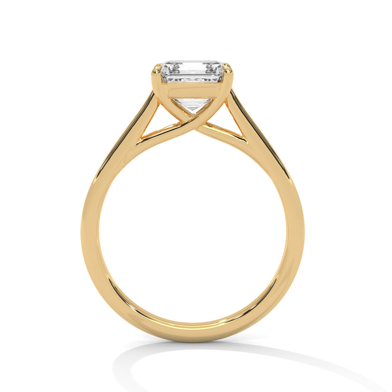 14K Yellow Gold 18K Yellow Gold Asscher