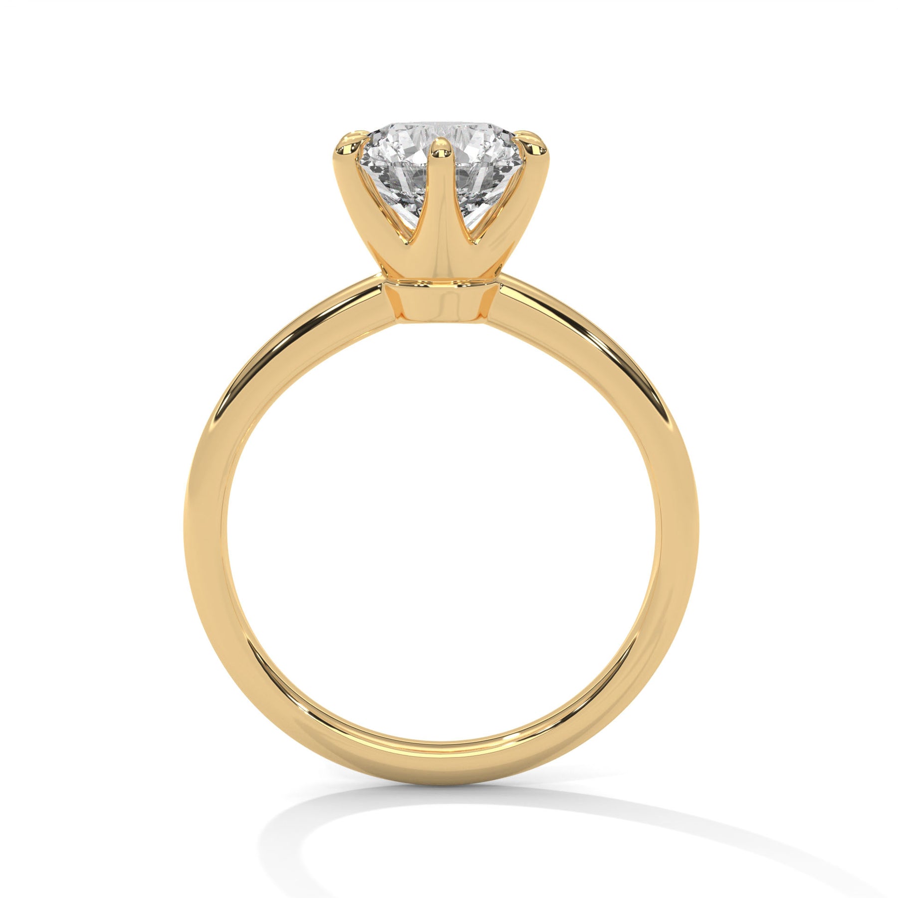 14K Yellow Gold 18K Yellow Gold Round