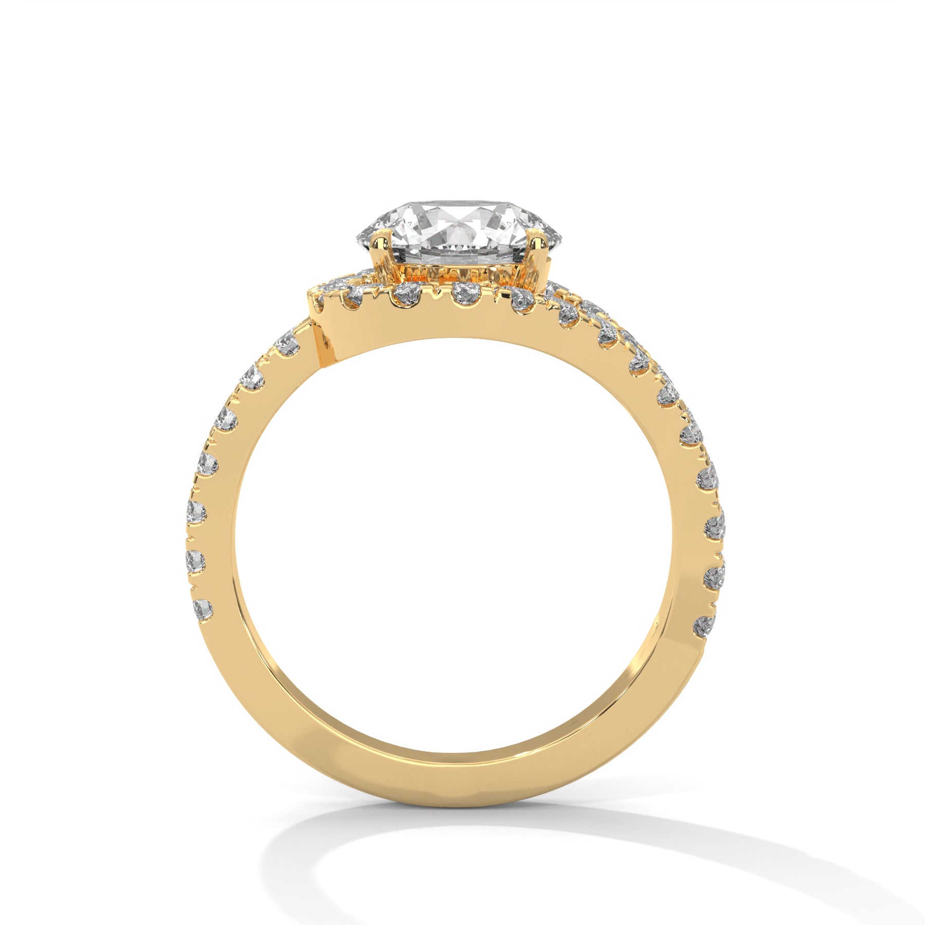 14K Yellow Gold 18K Yellow Gold Round