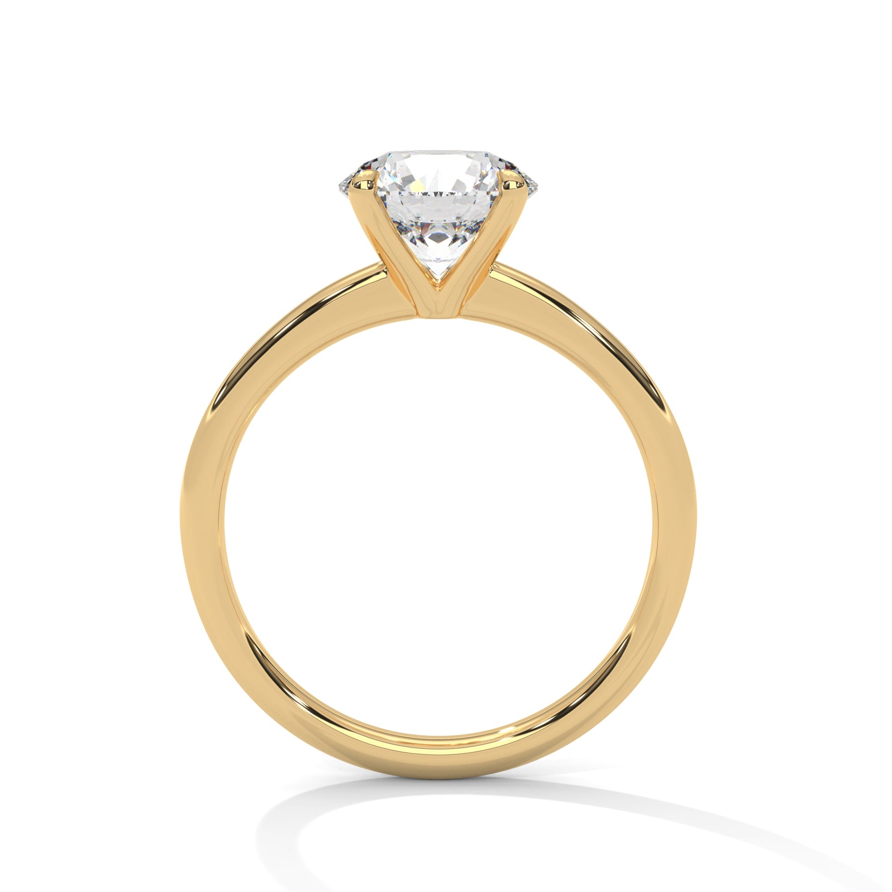 14K Yellow Gold 18K Yellow Gold Round