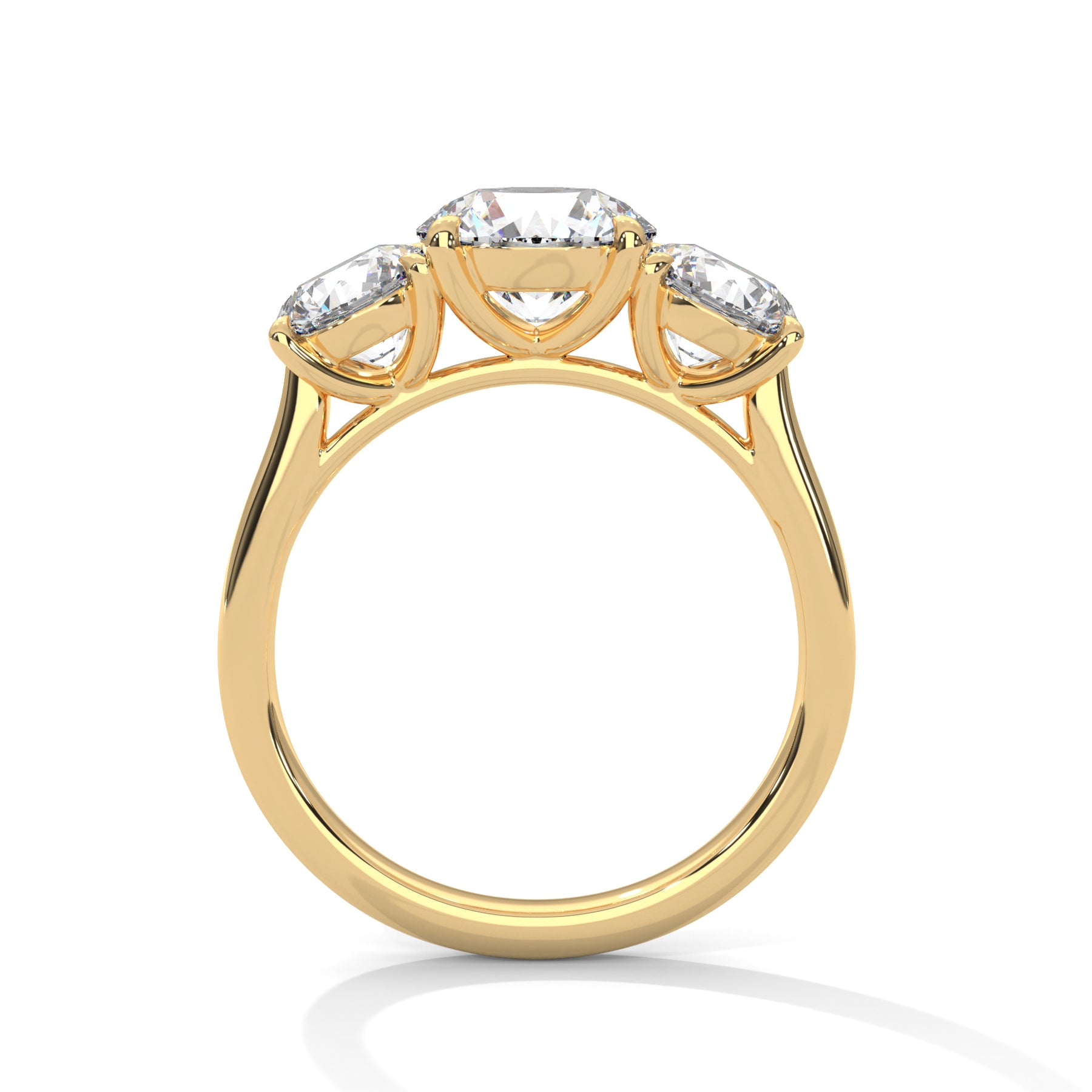 14K Yellow Gold 18K Yellow Gold Round