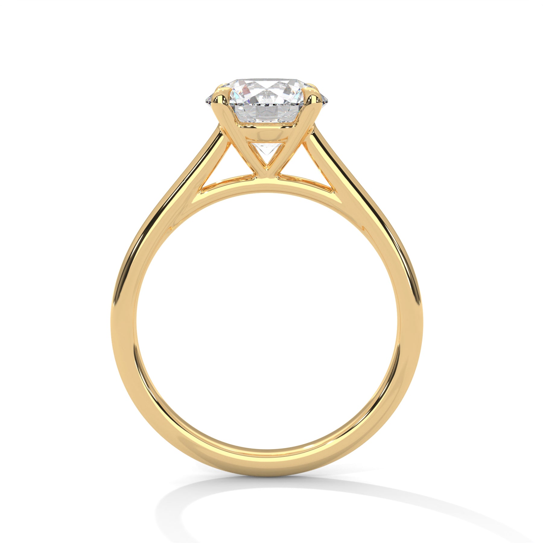14K Yellow Gold 18K Yellow Gold Round