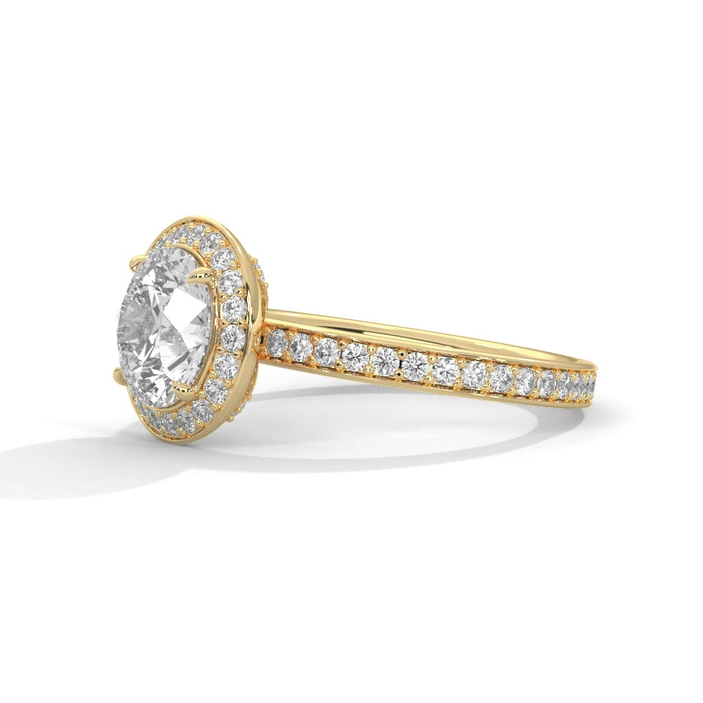 14K Yellow Gold 18K Yellow Gold Round