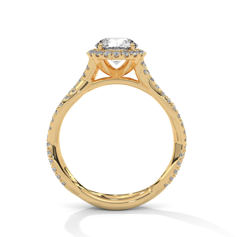 14K Yellow Gold 18K Yellow Gold Round