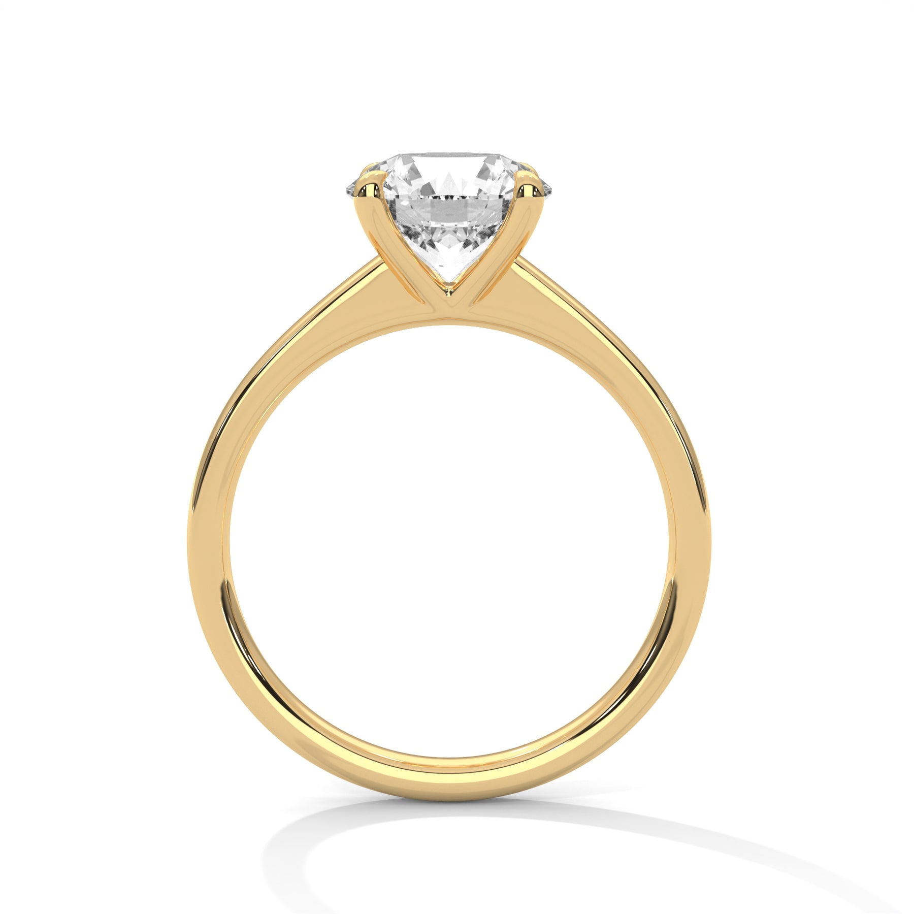 14K Yellow Gold 18K Yellow Gold Round