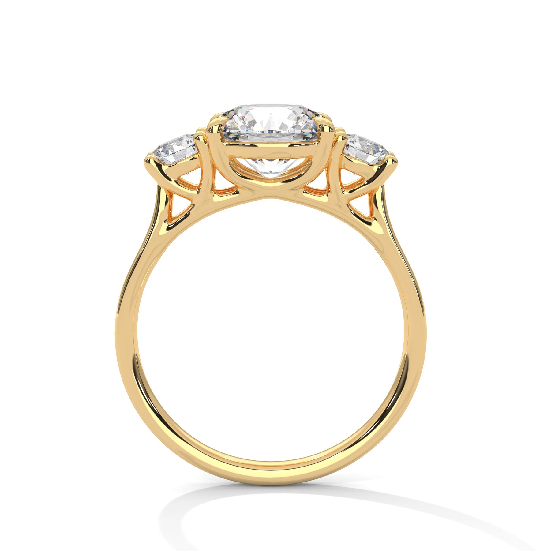 14K Yellow Gold 18K Yellow Gold Round