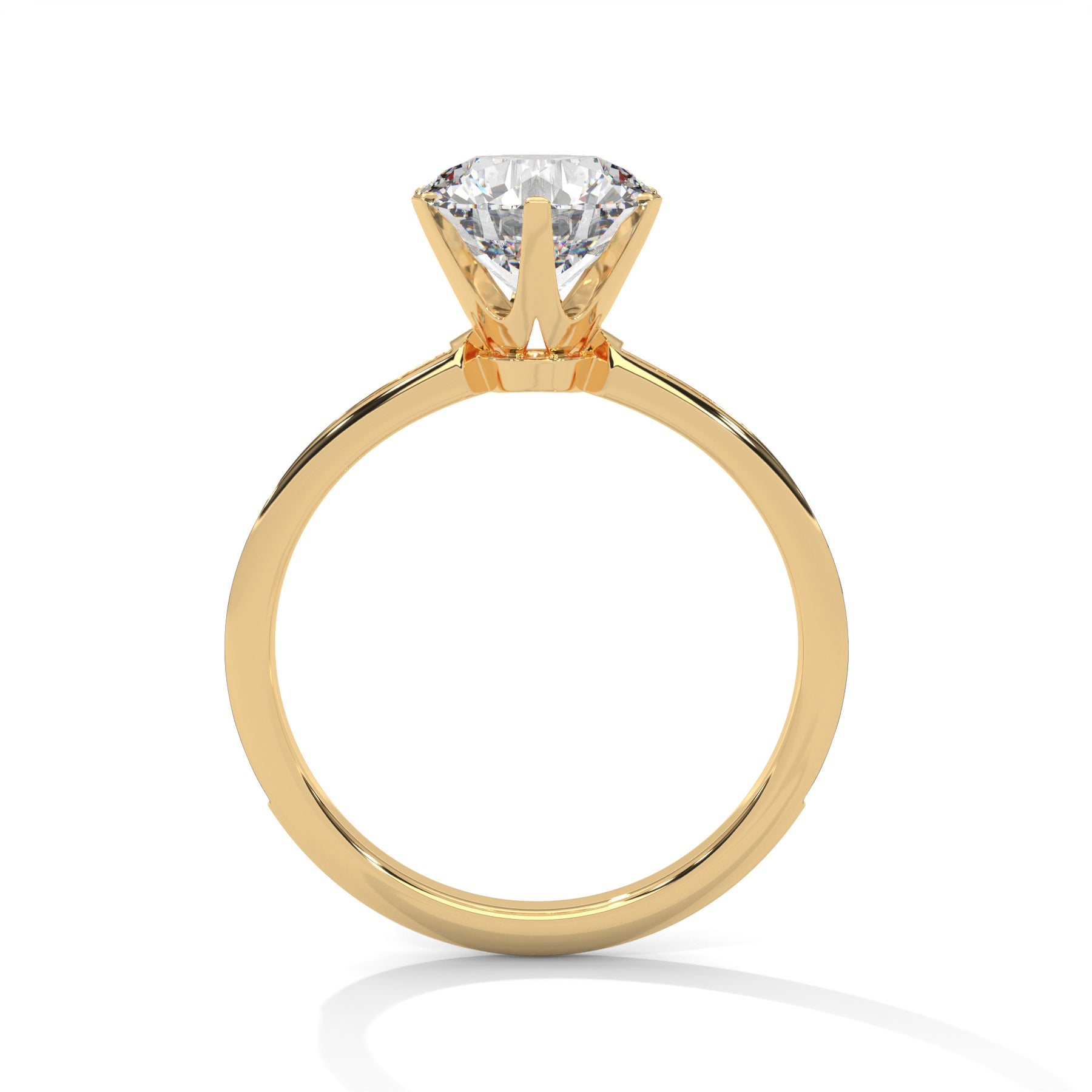 14K Yellow Gold 18K Yellow Gold Round