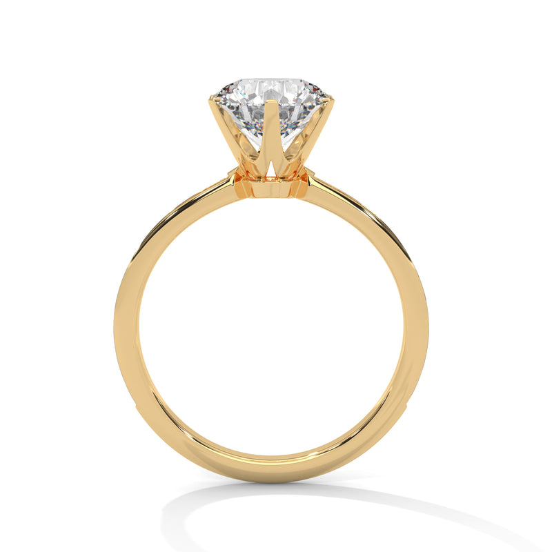 14K Yellow Gold 18K Yellow Gold Round