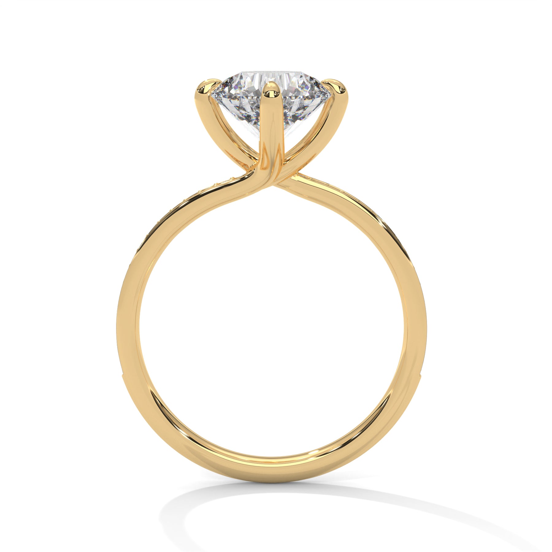 14K Yellow Gold 18K Yellow Gold Round