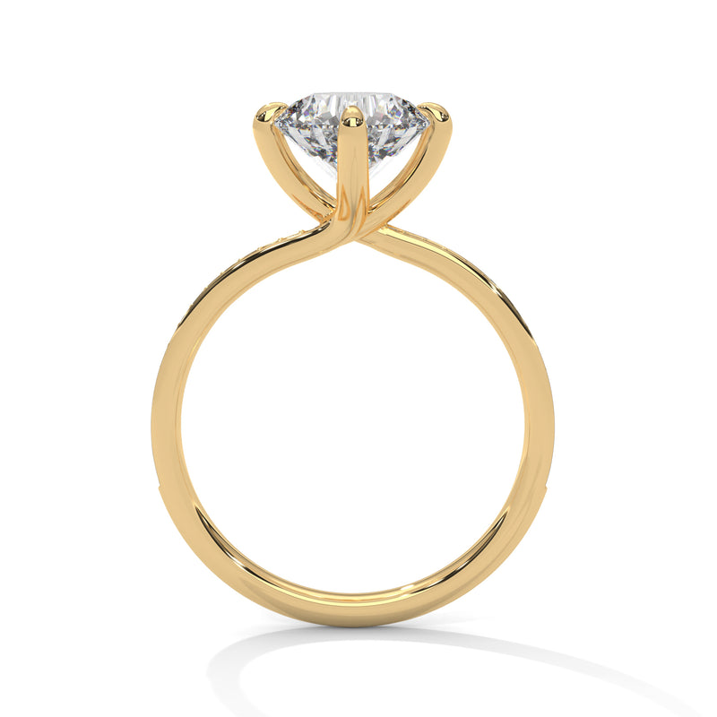 14K Yellow Gold 18K Yellow Gold Round