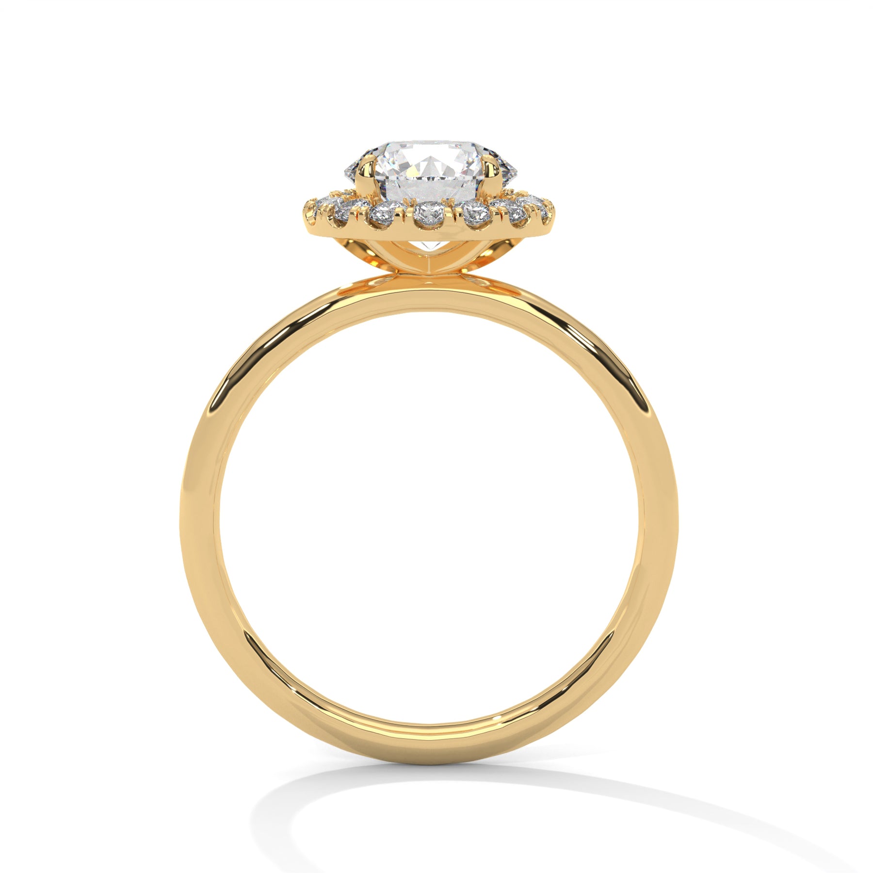 14K Yellow Gold 18K Yellow Gold Round