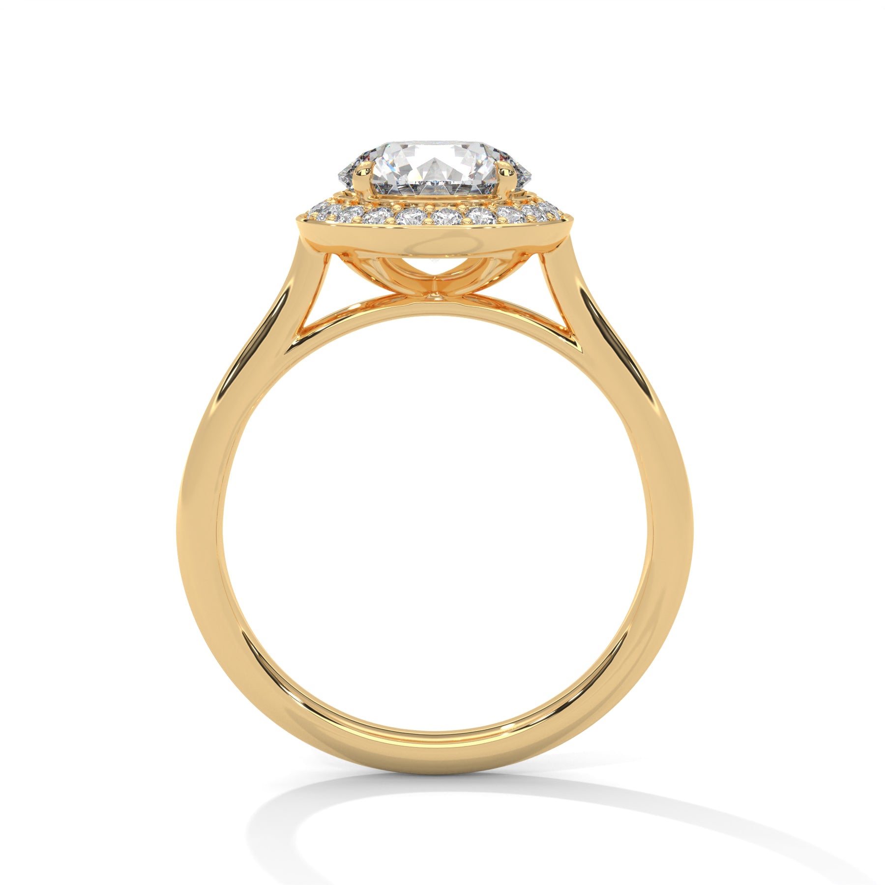 14K Yellow Gold 18K Yellow Gold Round