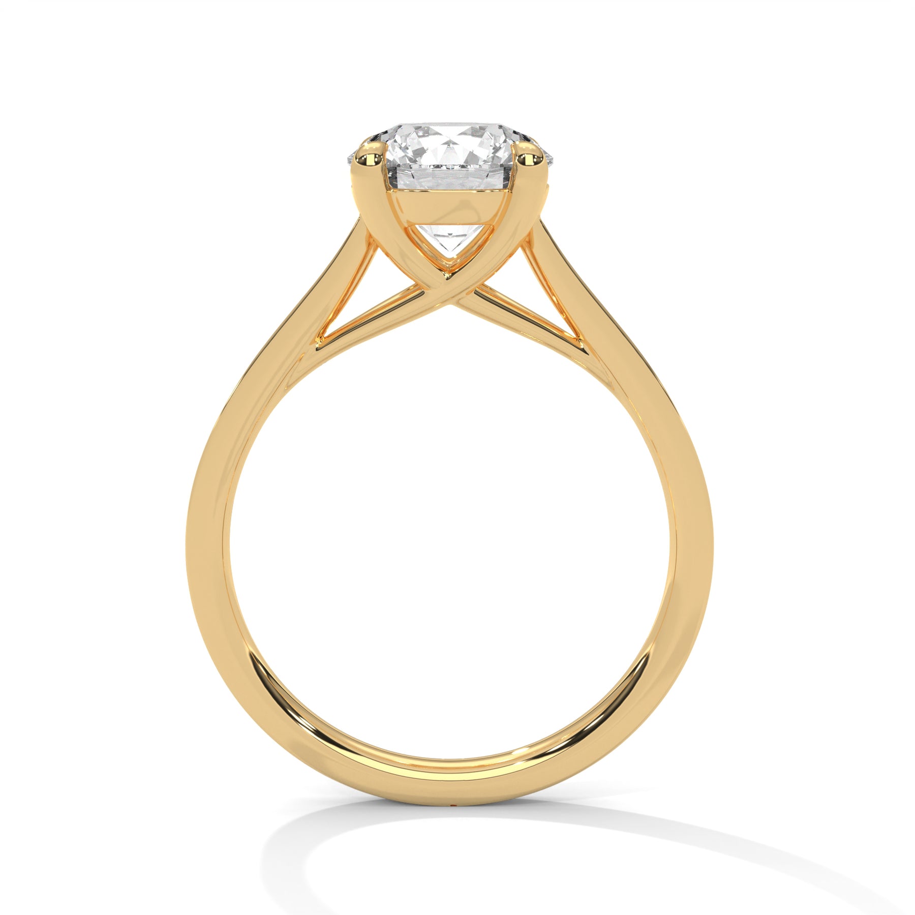 14K Yellow Gold 18K Yellow Gold Round