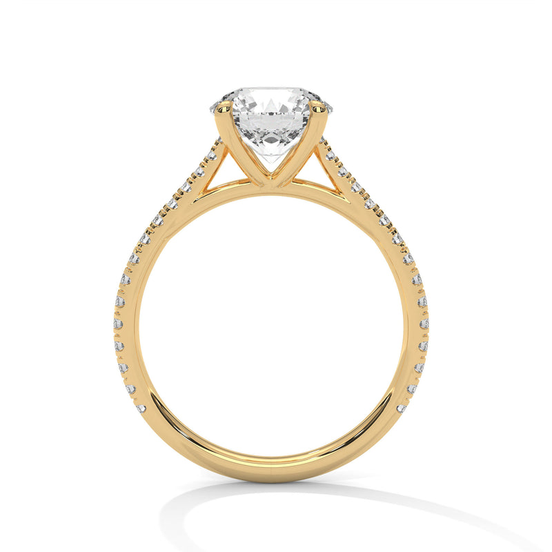 14K Yellow Gold 18K Yellow Gold Round