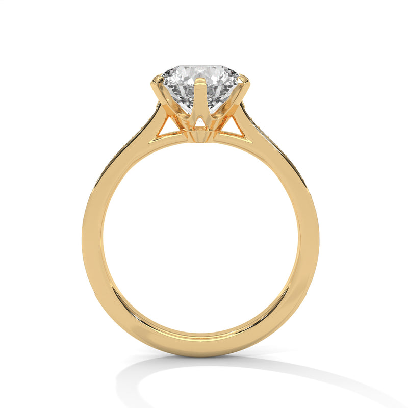 14K Yellow Gold 18K Yellow Gold Round