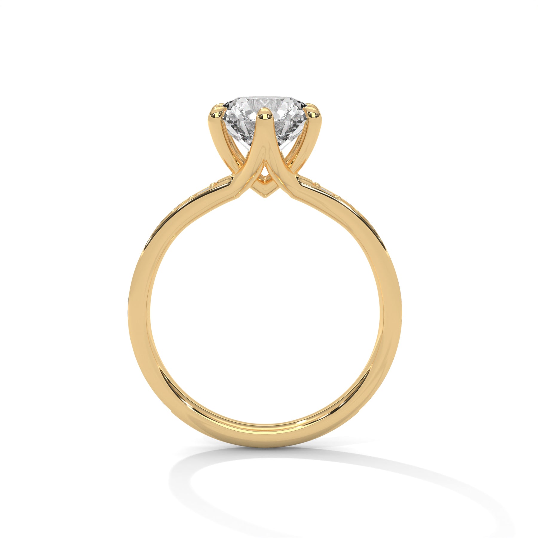 14K Yellow Gold 18K Yellow Gold Round