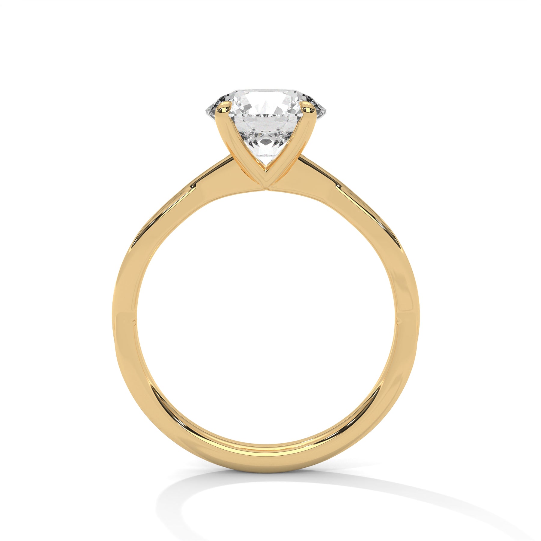 14K Yellow Gold 18K Yellow Gold Round