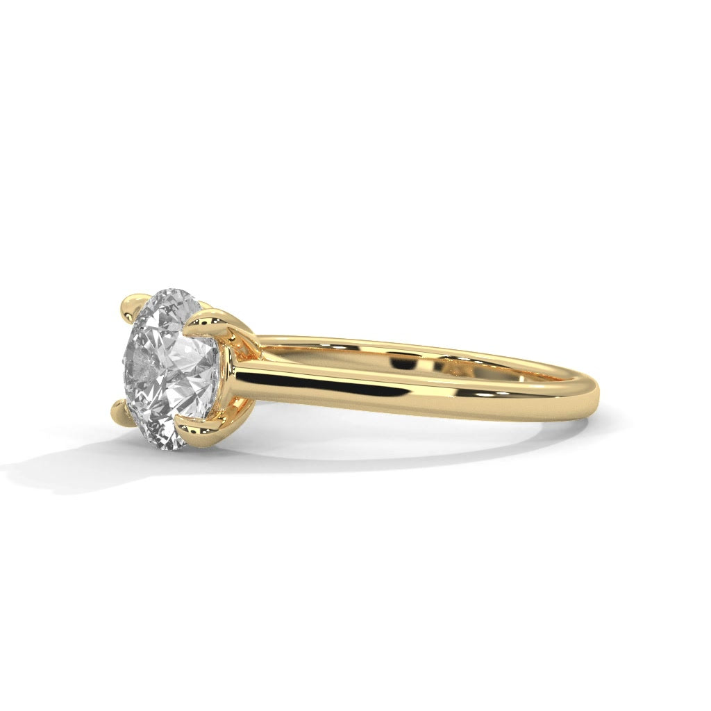 14K Yellow Gold 18K Yellow Gold Round