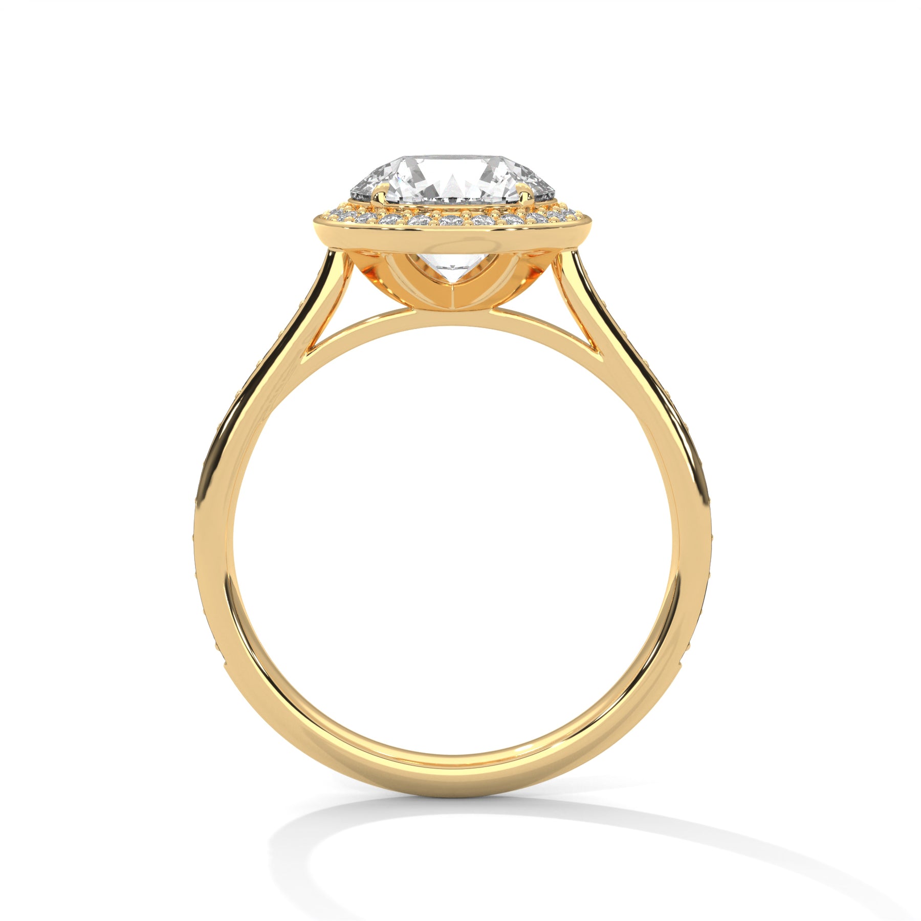 14K Yellow Gold 18K Yellow Gold Round