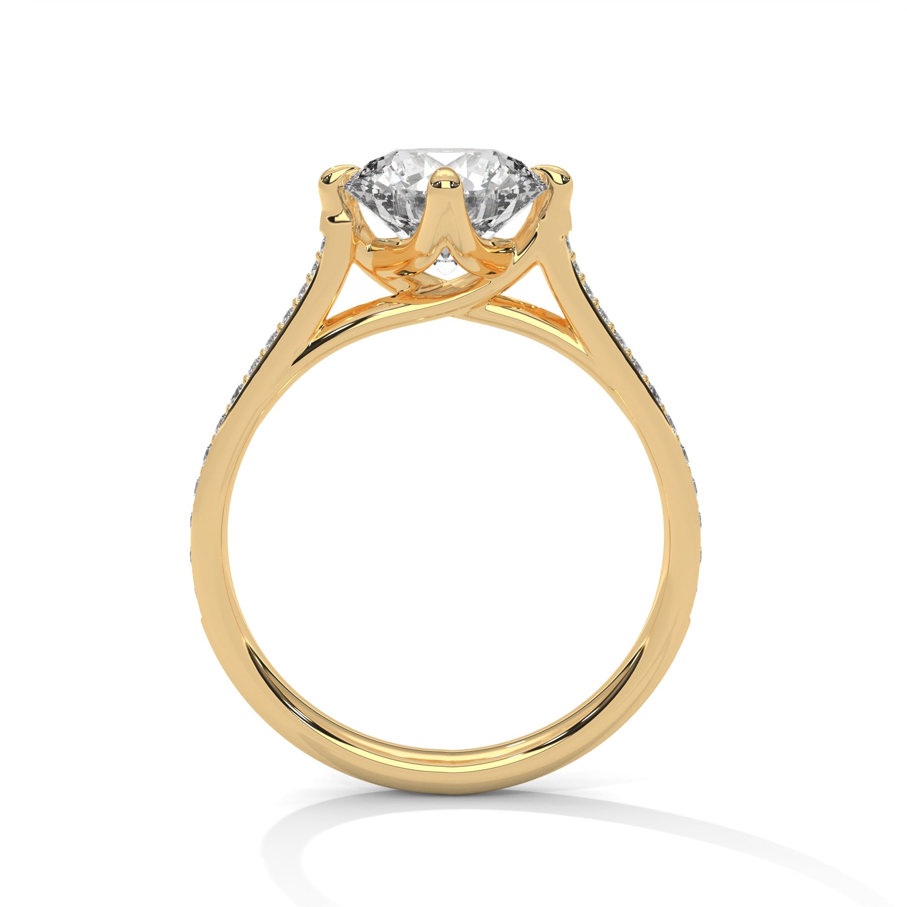 14K Yellow Gold 18K Yellow Gold Round
