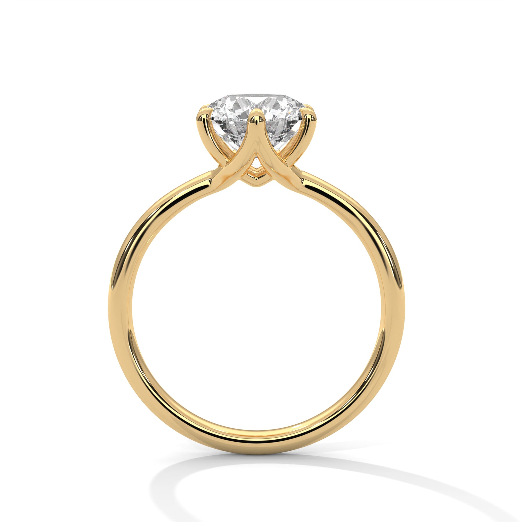 14K Yellow Gold 18K Yellow Gold Round