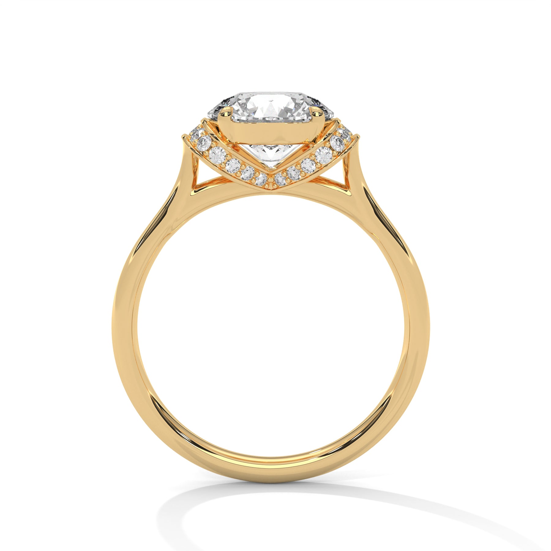 14K Yellow Gold 18K Yellow Gold Round