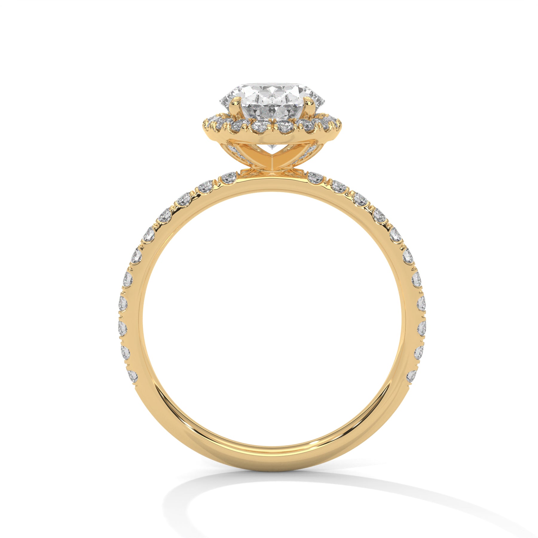 14K Yellow Gold 18K Yellow Gold Oval