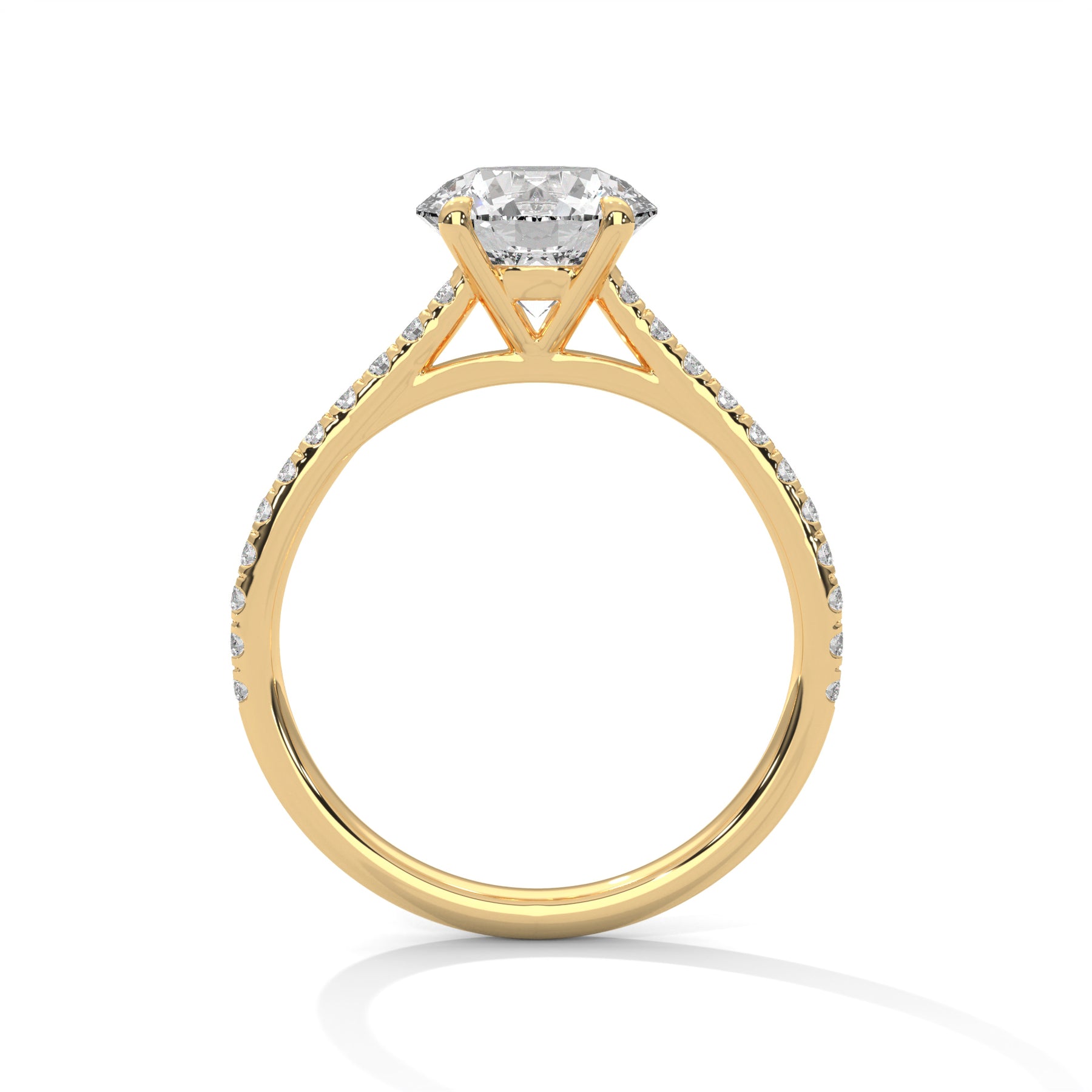 14K Yellow Gold 18K Yellow Gold Round