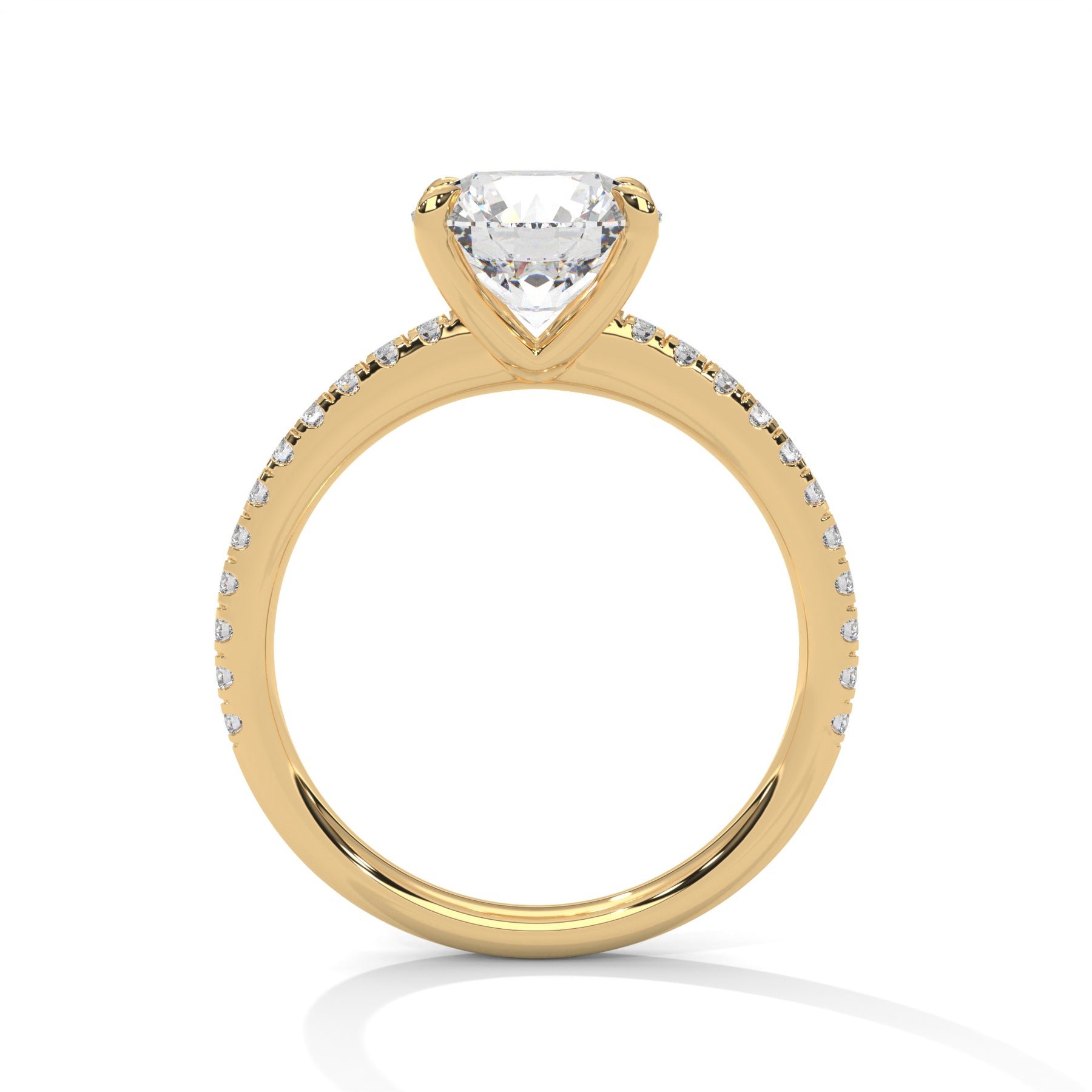14K Yellow Gold 18K Yellow Gold Round