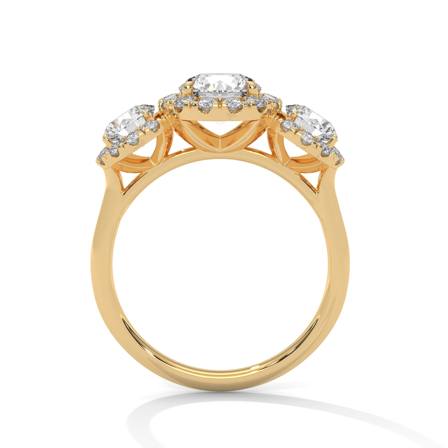 14K Yellow Gold 18K Yellow Gold Round
