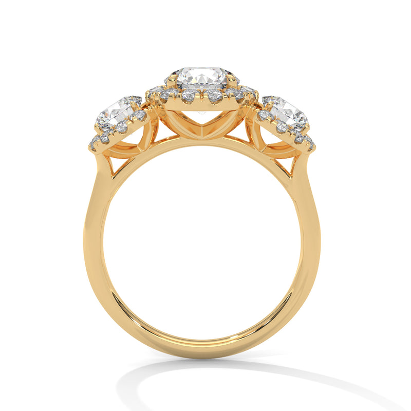 14K Yellow Gold 18K Yellow Gold Round