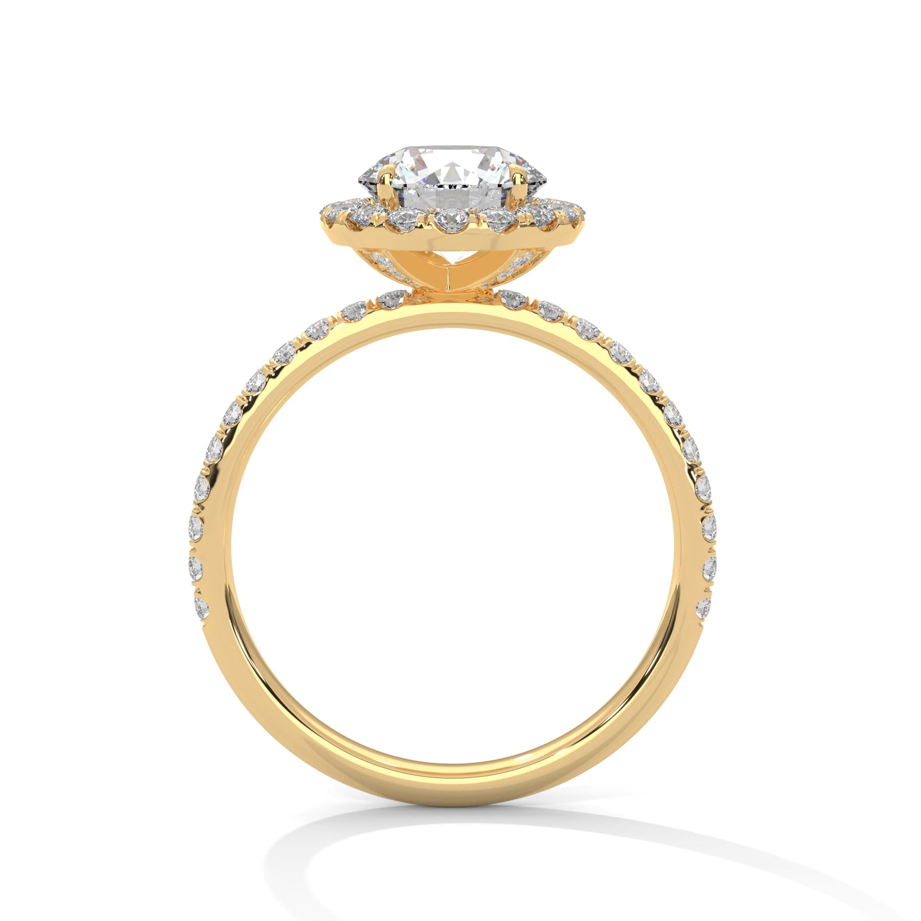 14K Yellow Gold 18K Yellow Gold Round