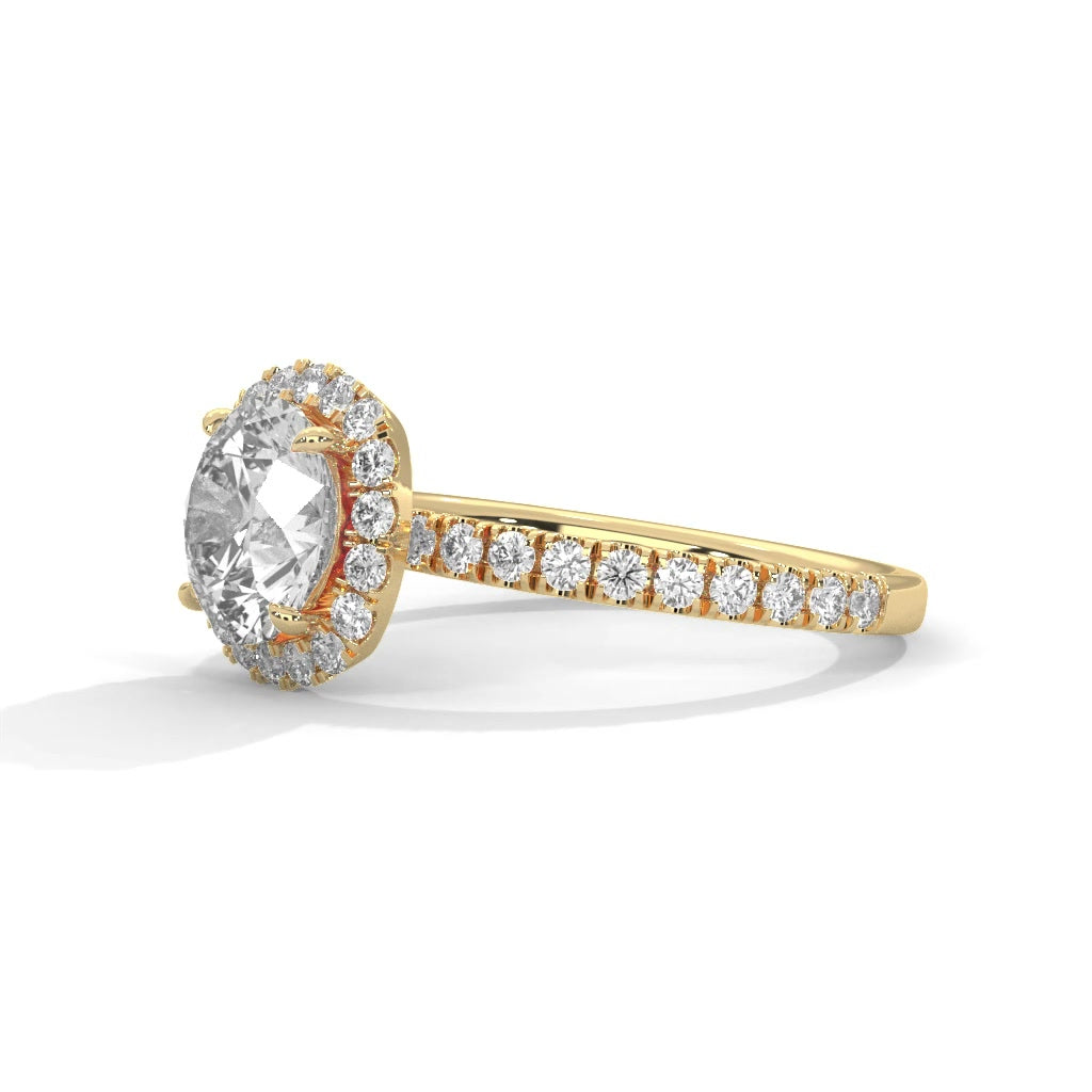 14K Yellow Gold 18K Yellow Gold Round