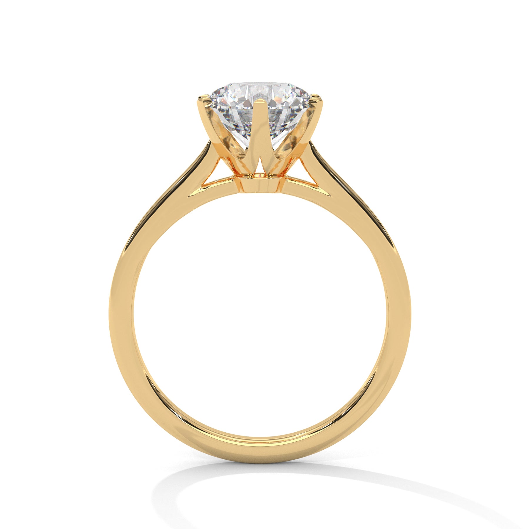 14K Yellow Gold 18K Yellow Gold Round