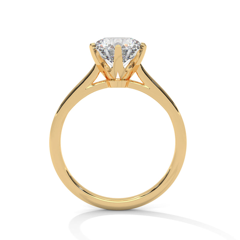 14K Yellow Gold 18K Yellow Gold Round