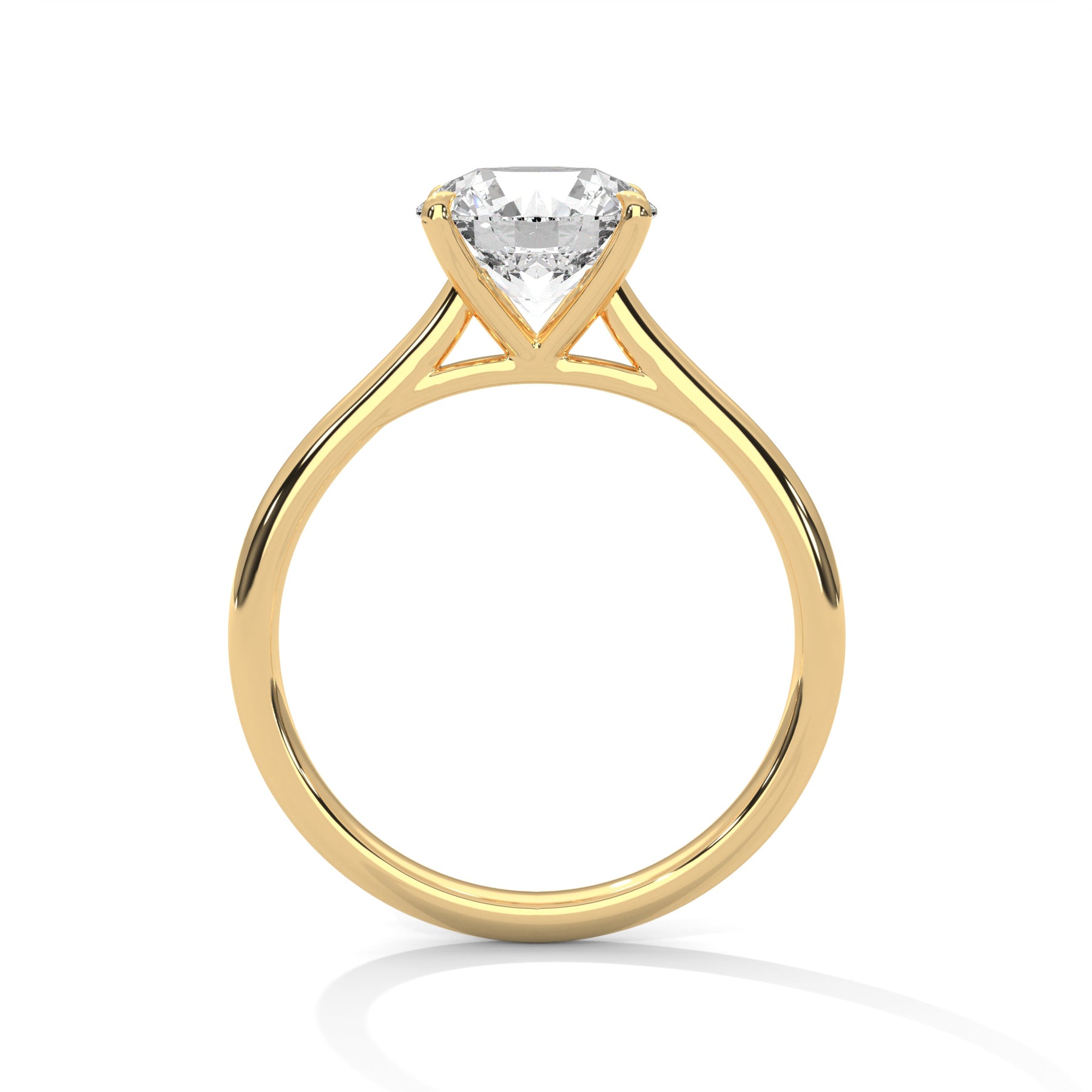 14K Yellow Gold 18K Yellow Gold Round