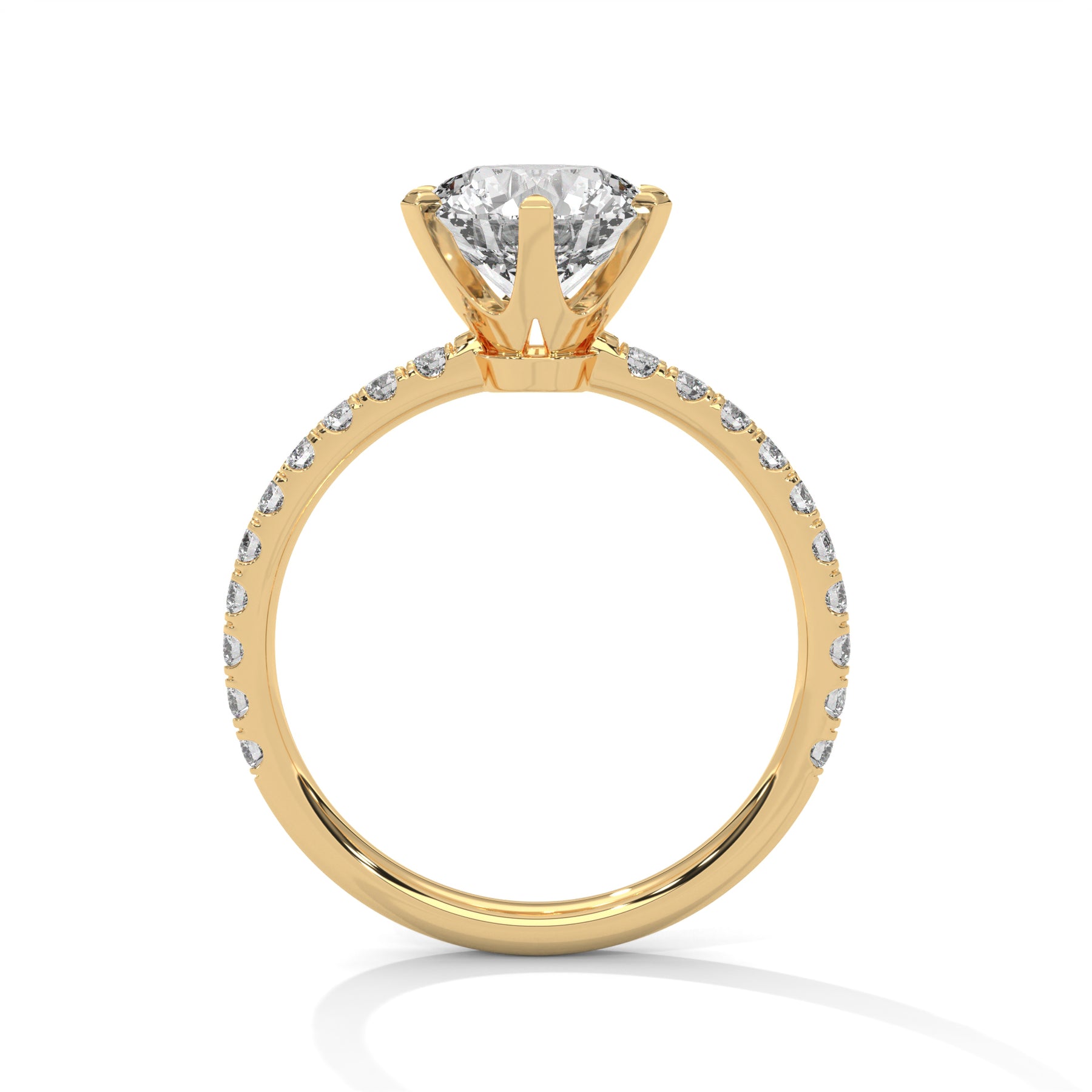 14K Yellow Gold 18K Yellow Gold Round