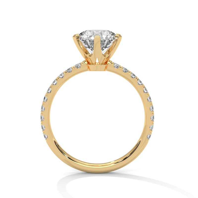 14K Yellow Gold 18K Yellow Gold Round