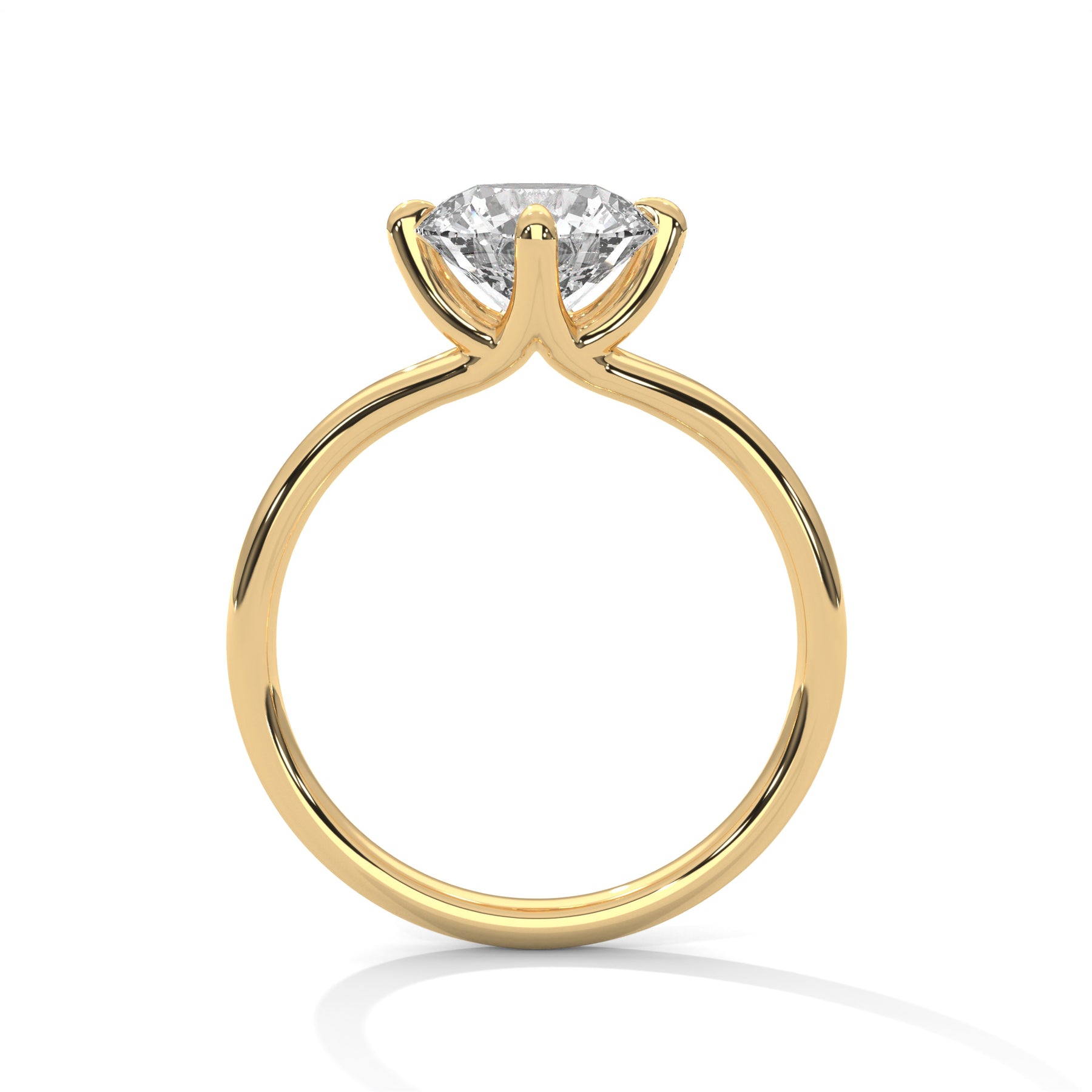 14K Yellow Gold 18K Yellow Gold Round