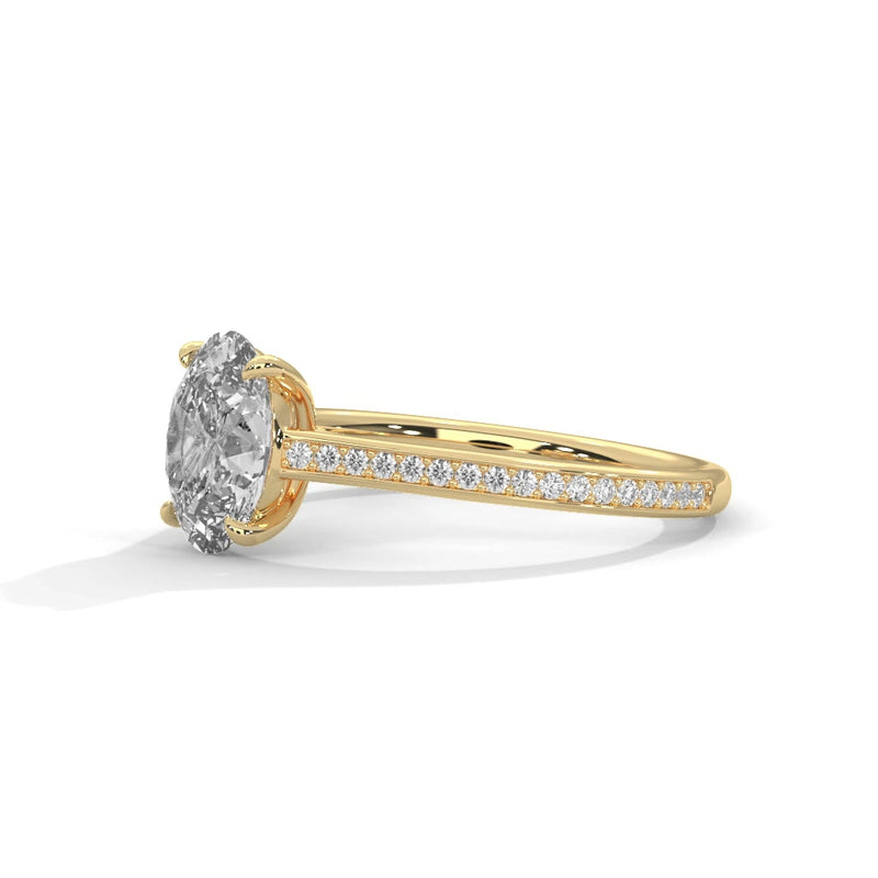 14K Yellow Gold 18K Yellow Gold Oval