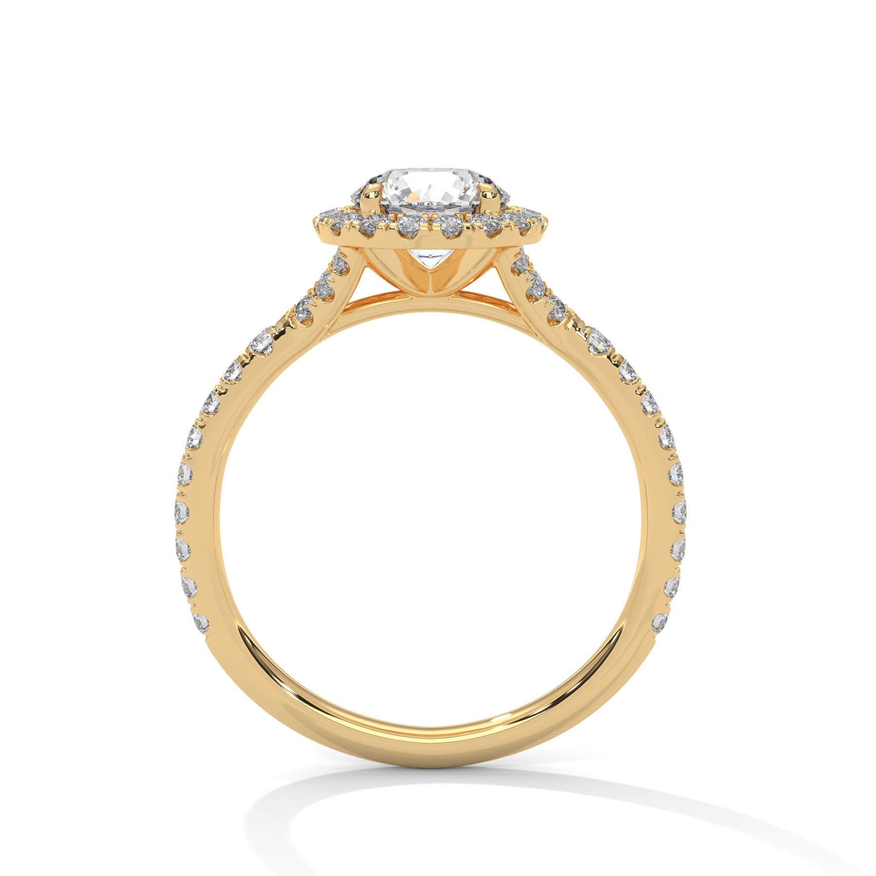 14K Yellow Gold 18K Yellow Gold Round