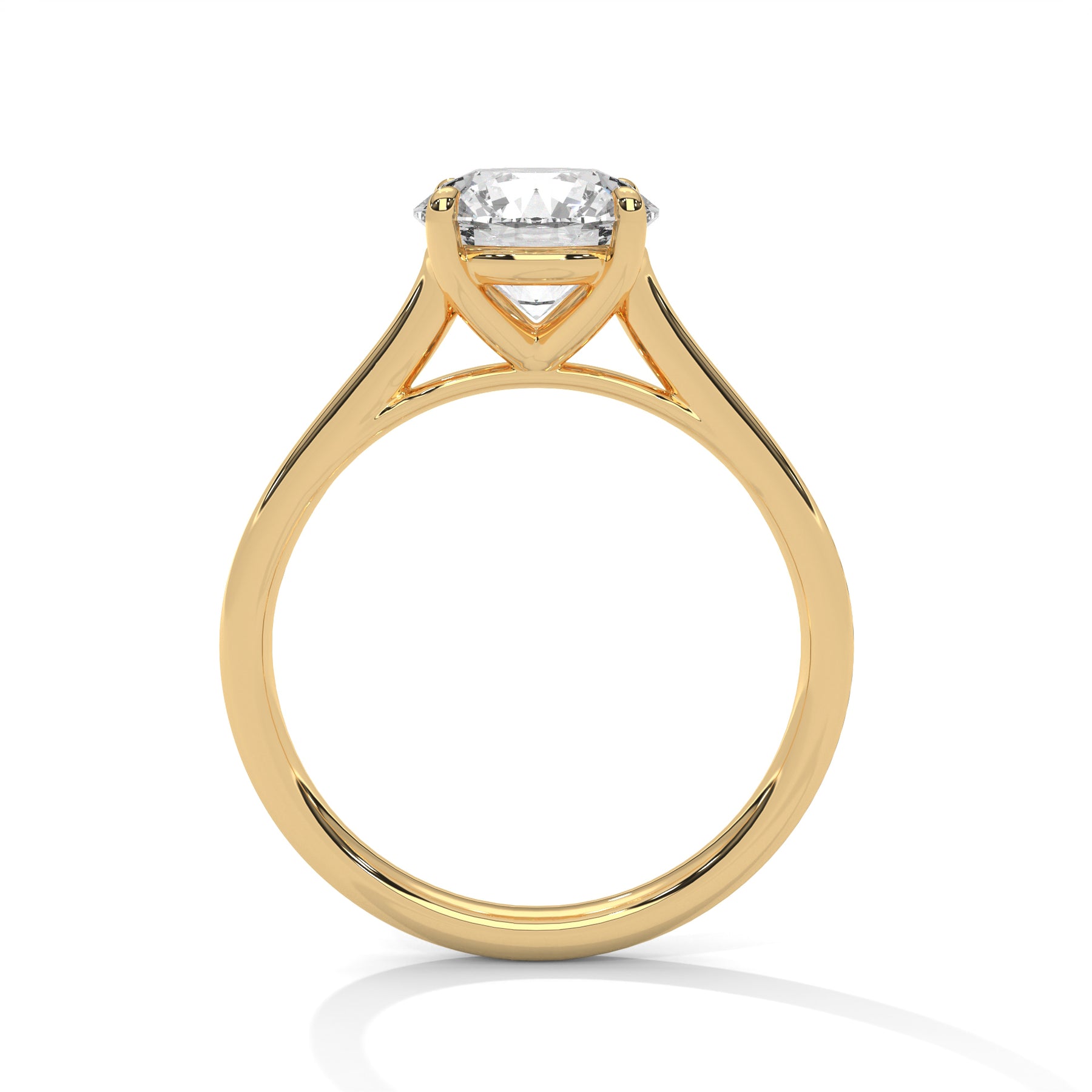 14K Yellow Gold 18K Yellow Gold Round