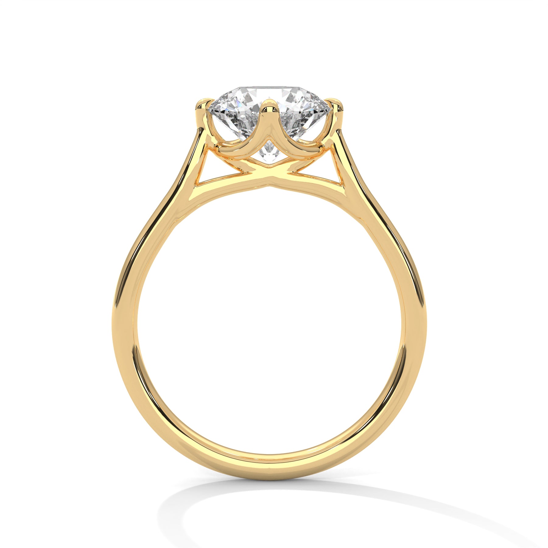 14K Yellow Gold 18K Yellow Gold Round