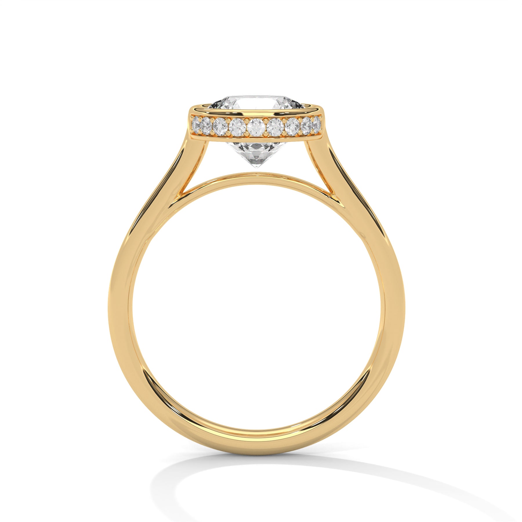 14K Yellow Gold 18K Yellow Gold Round
